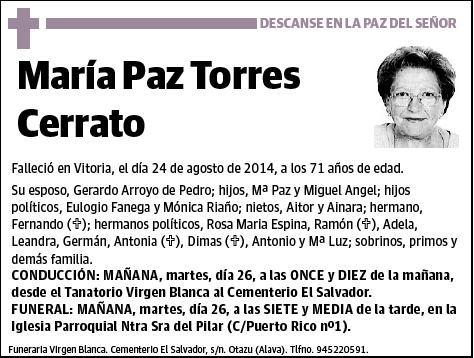 TORRES CERRATO,MARIA PAZ