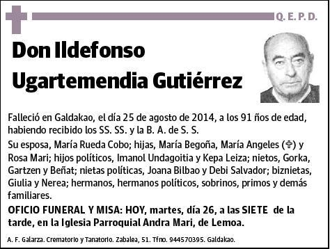 UGARTEMENDIA GUTIERREZ,ILDEFONSO