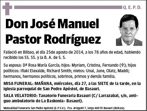 PASTOR RODRIGUEZ,JOSE MANUEL