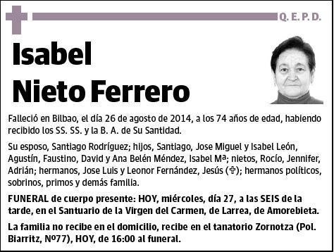 NIETO FERRERO,ISABEL