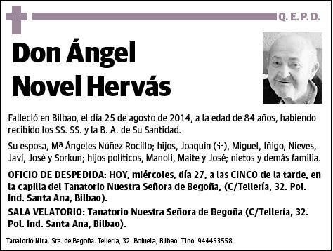 NOVEL HERVAS,ANGEL