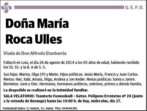 ROCA ULLES,MARIA