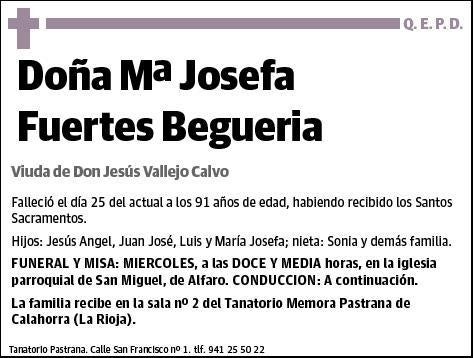 FUERTES BEGUERIA,Mª JOSEFA