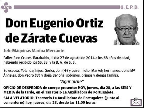 ORTIZ DE ZARATE CUEVAS,EUGENIO