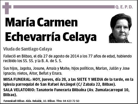 ECHEVARRIA CELAYA,MARIA CARMEN