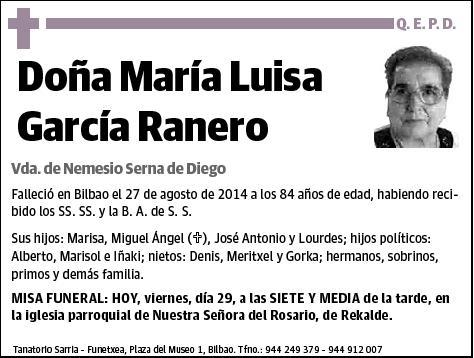 GARCIA RANERO,MARIA LUISA