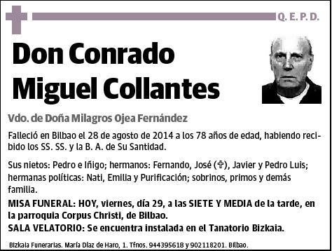MIGUEL COLLANTES,CONRADO