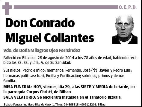 MIGUEL COLLANTES,CONRADO
