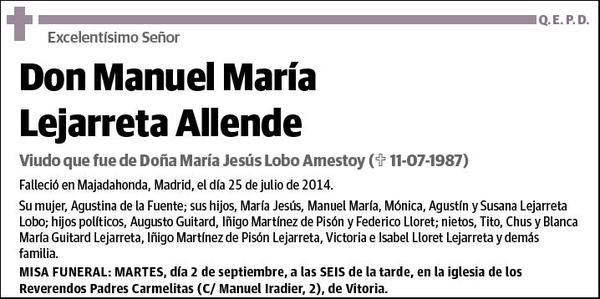 LEJARRETA ALLENDE,MANUEL MARÍA