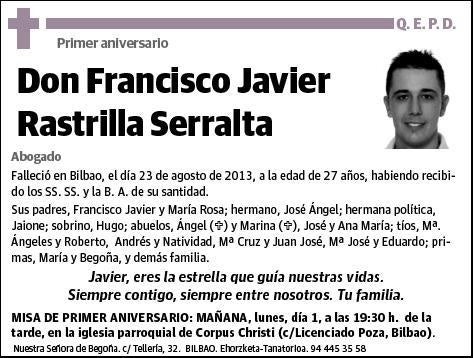 RASTRILLA SERRALTA,FRANCISCO JAVIER