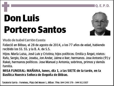 PORTERO SANTOS,LUIS