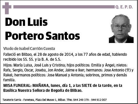 PORTERO SANTOS,LUIS