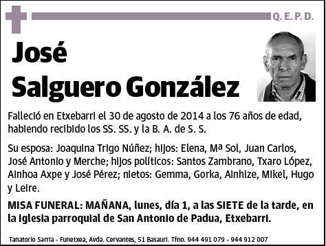 SALGUERO GONZALEZ,JOSE