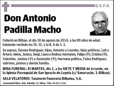 PADILLA MACHO,ANTONIO