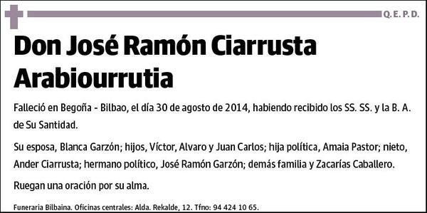 CIARRUSTA ARABIOURRUTIA,JOSE RAMON