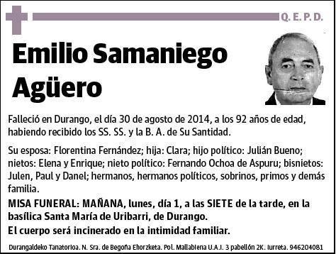 SAMANIEGO AGÜERO,EMILIO