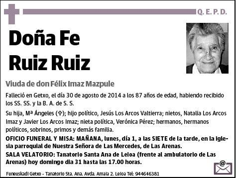 RUIZ RUIZ,FE