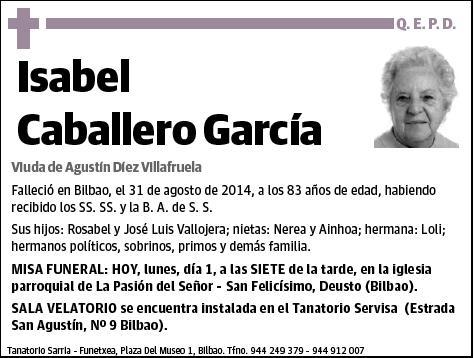 CABALLERO GARCIA,ISABEL