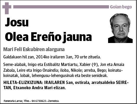 OLEA EREÑO,JOSU