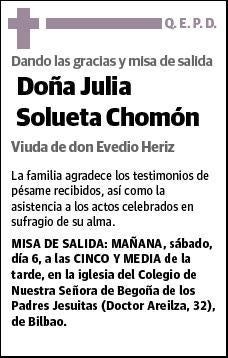 SOLUETA CHOMON,JULIA