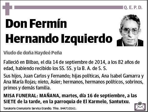 HERNANDO IZQUIERDO,FERMIN