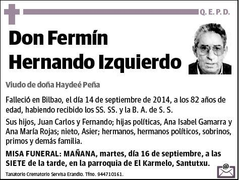 HERNANDO IZQUIERDO,FERMIN