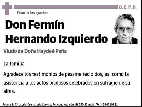 HERNANDO IZQUIERDO,FERMIN