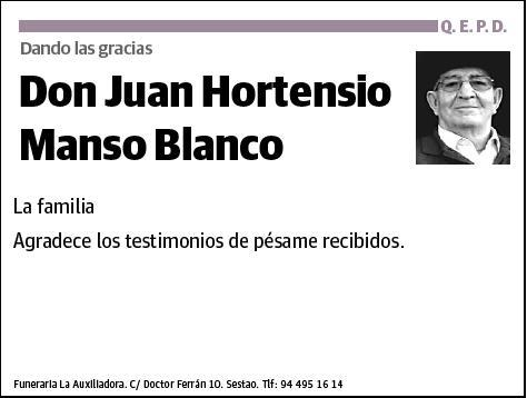 MANSO BLANCO,JUAN HORTENSIO