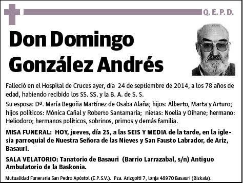 GONZALEZ ANDRES,DOMINGO