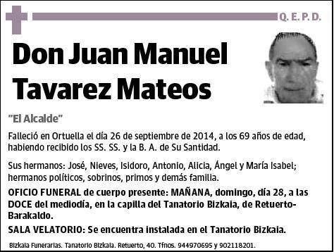 TAVAREZ MATEOS,JUAN MANUEL