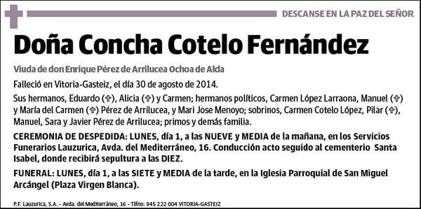 COTELO FERNANDEZ,CONCHA