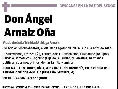 ARNAIZ OÑA,ANGEL