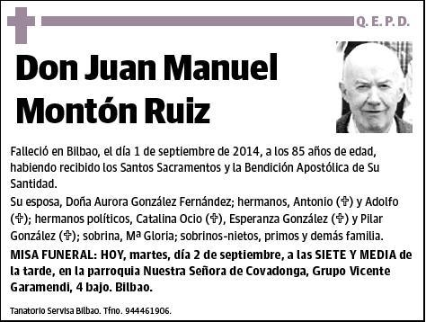 MONTON RUIZ,JUAN MANUEL