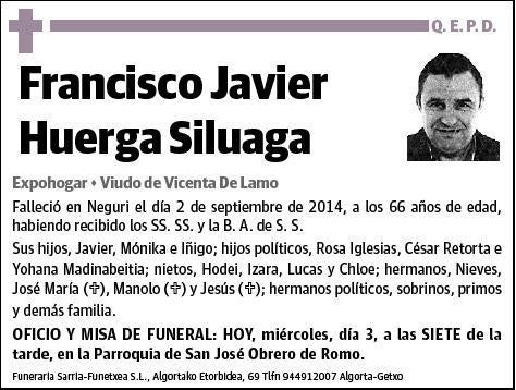 HUERGA SILUAGA,FRANCISCO JAVIER