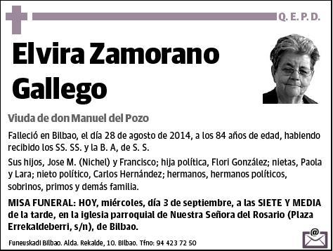 ZAMORANO GALLEGO,ELVIRA