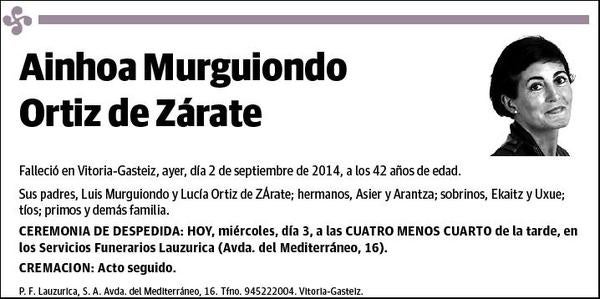 MURGUIONDO ORTIZ DE ZARATE,AINHOA