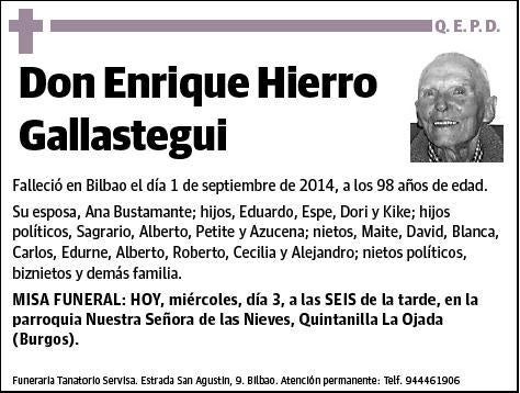 HIERRO GALLASTEGUI,ENRIQUE