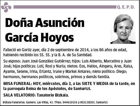 GARCIA HOYOS,ASUNCION