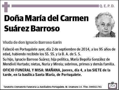 SUAREZ BARROSO,MARIA DEL CARMEN