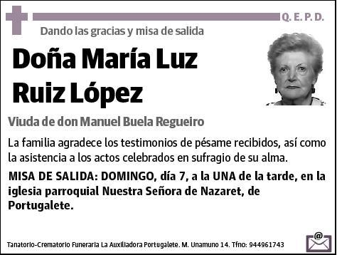 RUIZ LOPEZ,MARIA LUZ