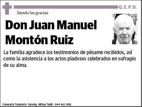 MONTÓN RUIZ,JUAN MANUEL