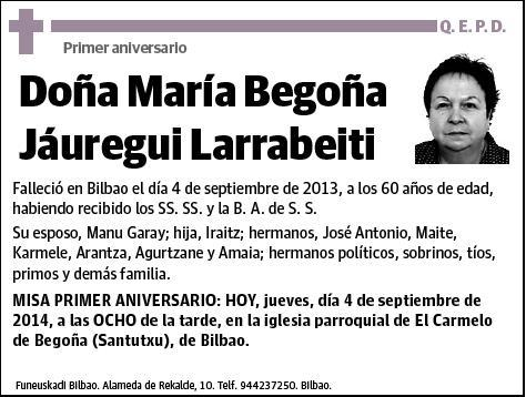 JAUREGUI LARRABEITI,MARIA BEGOÑA