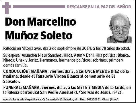 MUÑOZ SOLETO,MARCELINO