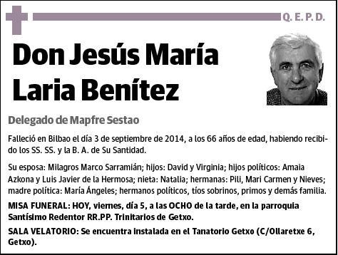 LARIA BENITEZ,JESUS MARIA