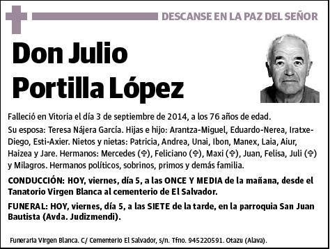 PORTILLA LOPEZ,JULIO