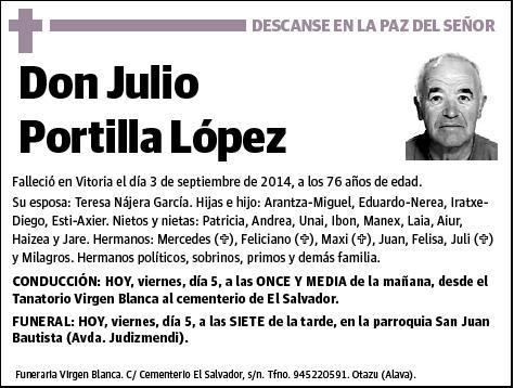 PORTILLA LOPEZ,JULIO