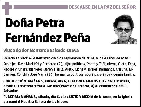 FERNANDEZ PEÑA,PETRA