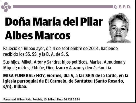 ALBES MARCOS,MARIA DEL PILAR