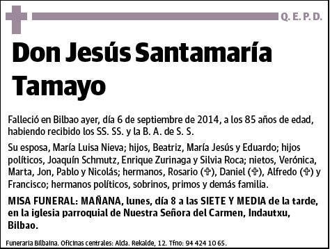 SANTAMARIA TAMAYO,JESUS