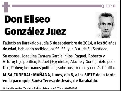 GONZALEZ JUEZ,ELISEO